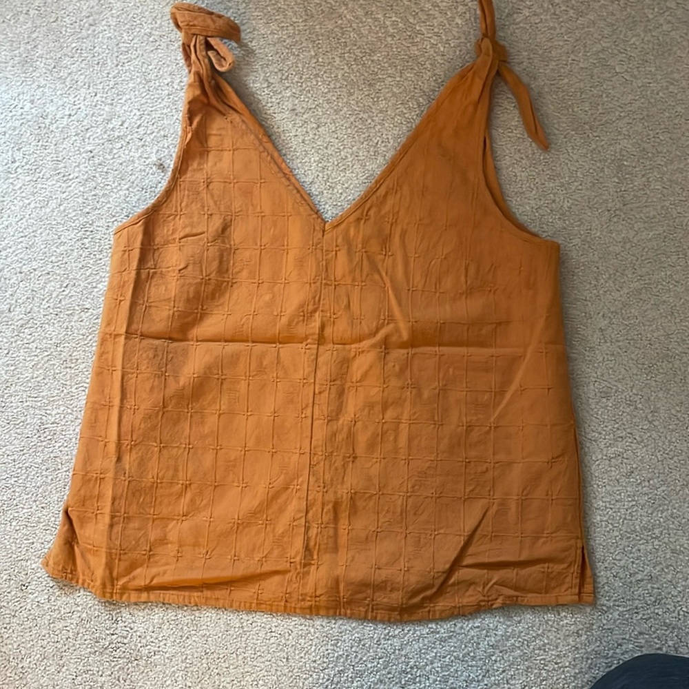 Madewell tie strap v neck tank